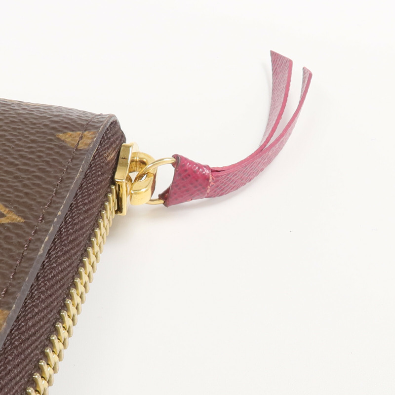 LOUIS VUITTON Monogram Clemence Wallet金扣長錢包-10