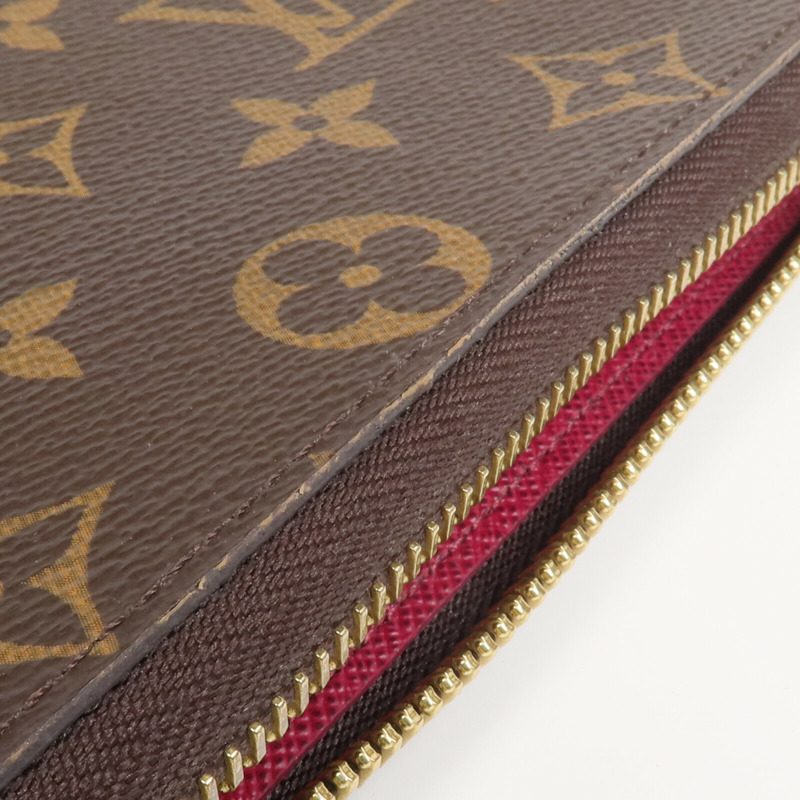 LOUIS VUITTON Monogram Clemence Wallet金扣長錢包-13