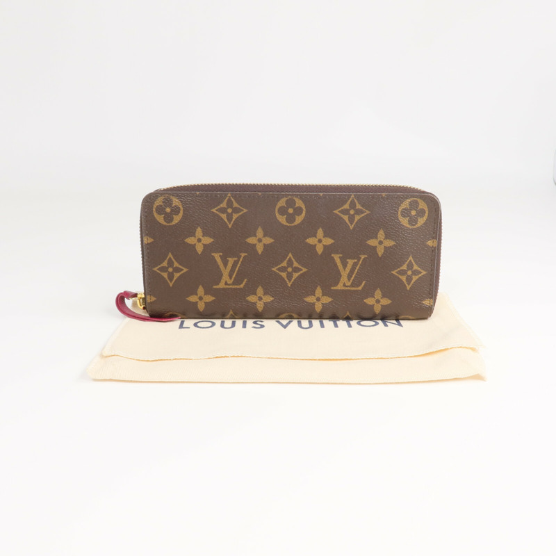 LOUIS VUITTON Monogram Clemence Wallet金扣長錢包-15