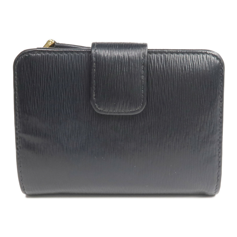 PRADA 牛皮皮革Wallet金扣錢包-1