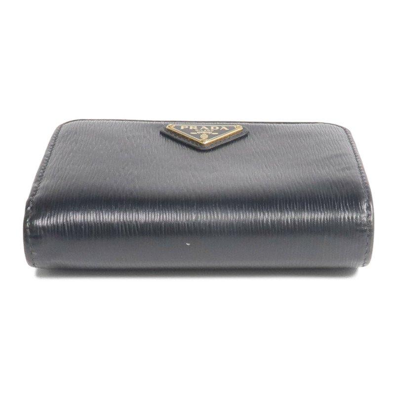 PRADA 牛皮皮革Wallet金扣錢包-5
