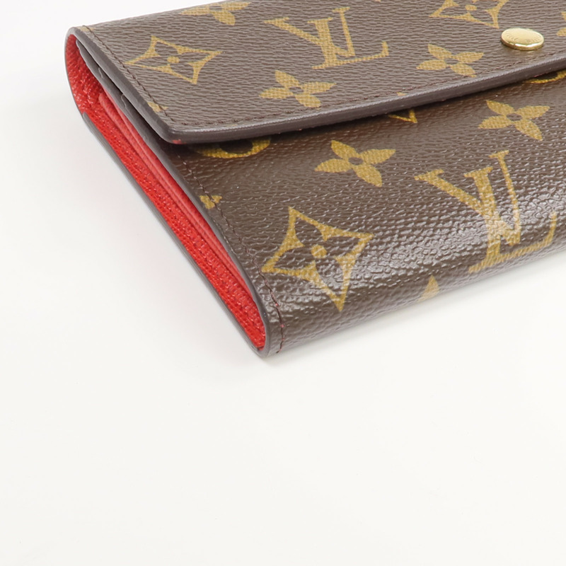 LOUIS VUITTON Monogram Groom Portefeuille Sarah金扣長錢包-7