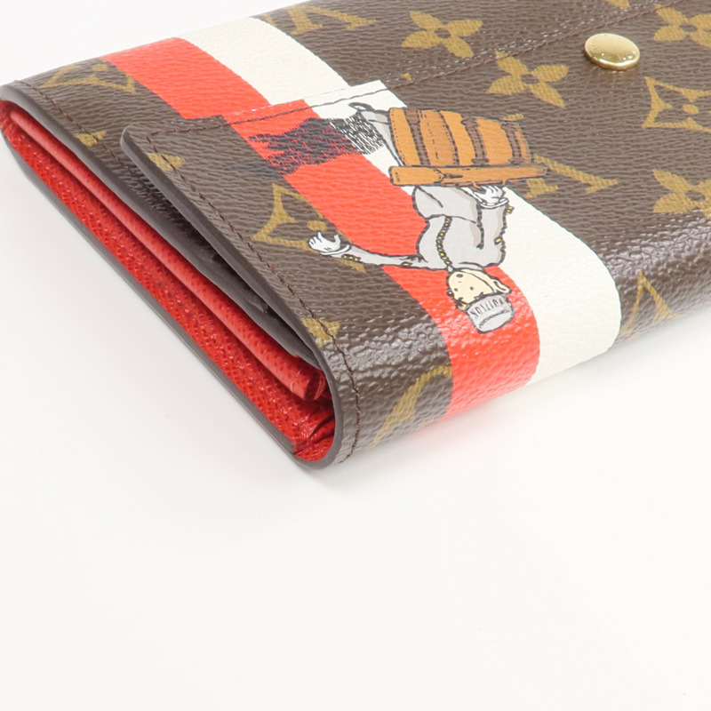 LOUIS VUITTON Monogram Groom Portefeuille Sarah金扣長錢包-8
