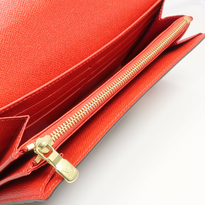 LOUIS VUITTON Monogram Groom Portefeuille Sarah金扣長錢包-11