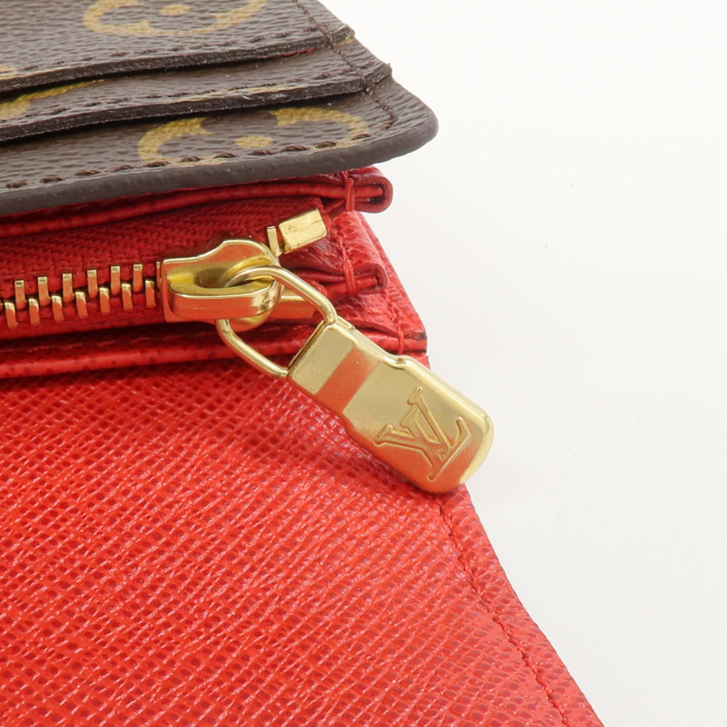 LOUIS VUITTON Monogram Groom Portefeuille Sarah金扣長錢包-12