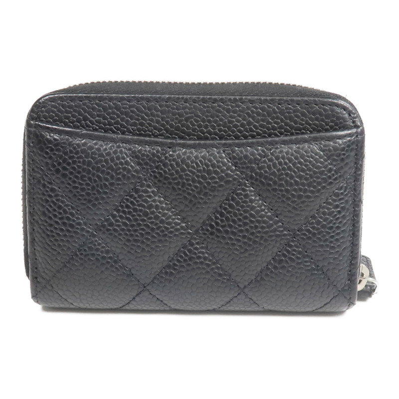 CHANEL 牛皮皮革Card Holder銀扣卡片套-1