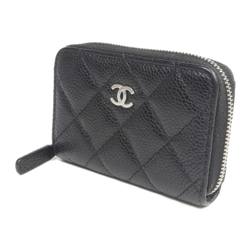 CHANEL 牛皮皮革Card Holder銀扣卡片套-2