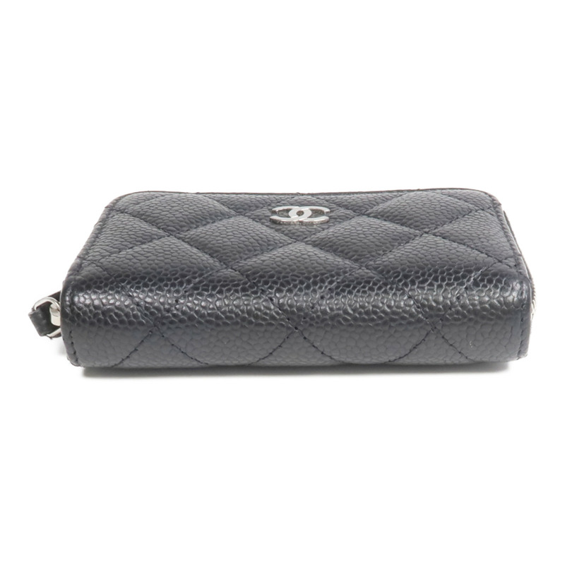 CHANEL 牛皮皮革Card Holder銀扣卡片套-5
