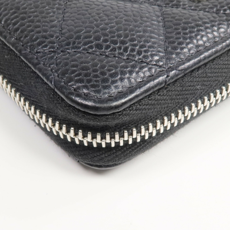 CHANEL 牛皮皮革Card Holder銀扣卡片套-8