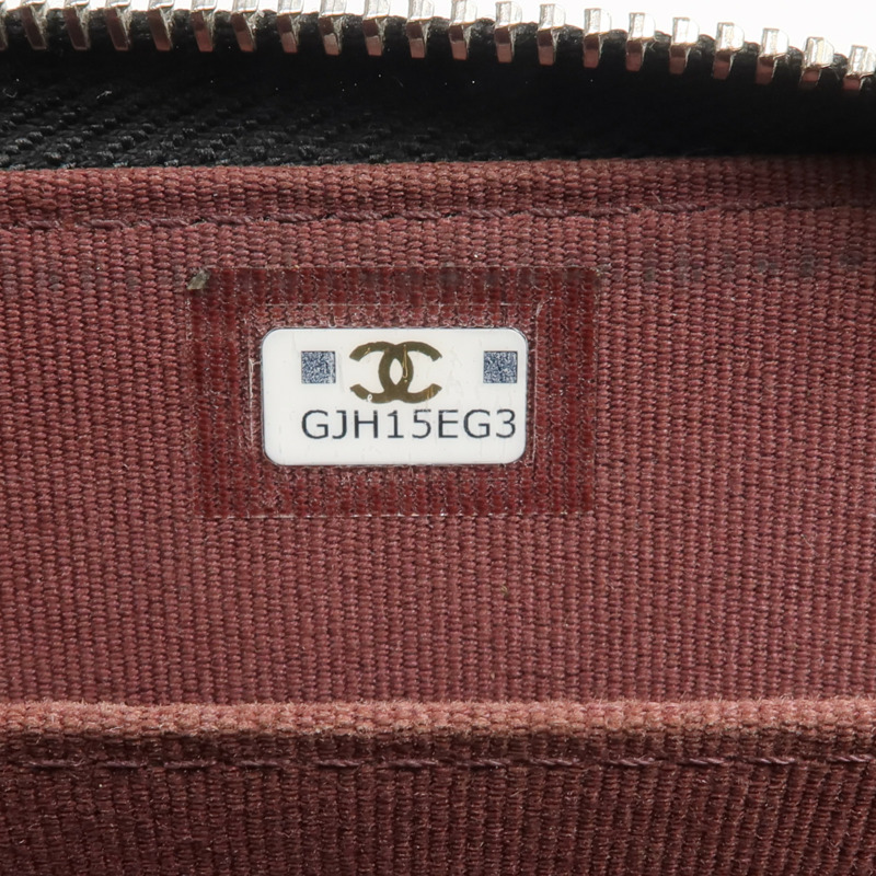 CHANEL 牛皮皮革Card Holder銀扣卡片套-14