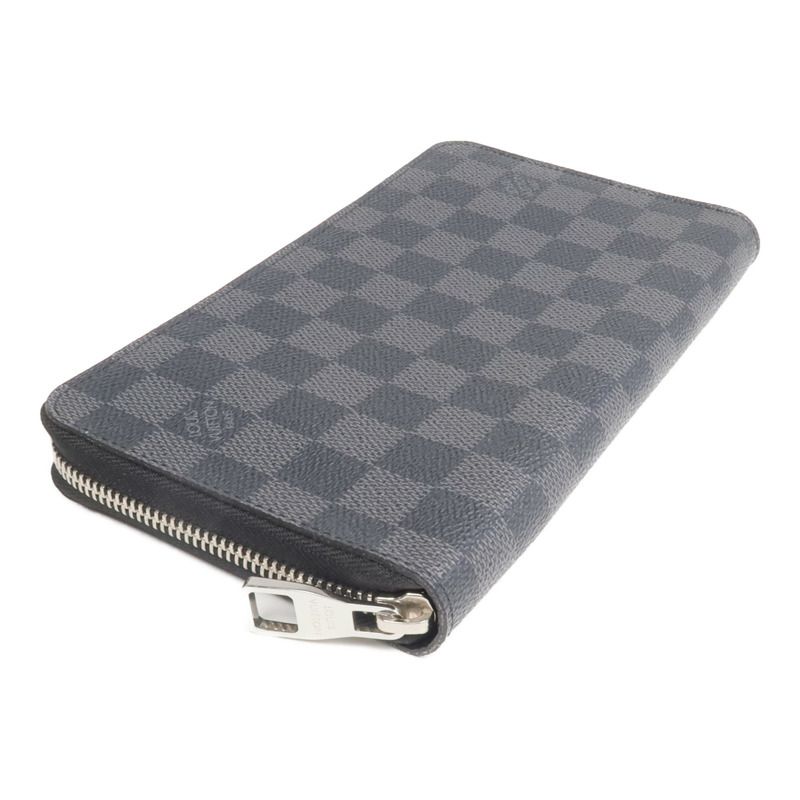 LOUIS VUITTON Damier Graphite Zipper Organizer銀扣長錢包-3