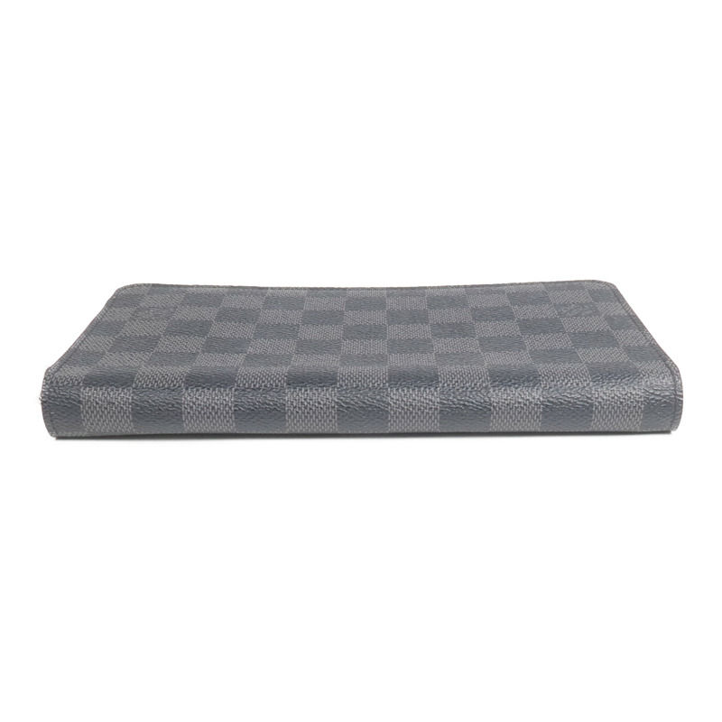 LOUIS VUITTON Damier Graphite Zipper Organizer銀扣長錢包-5
