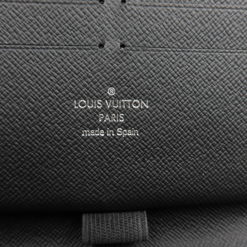 LOUIS VUITTON Damier Graphite Zipper Organizer銀扣長錢包-12