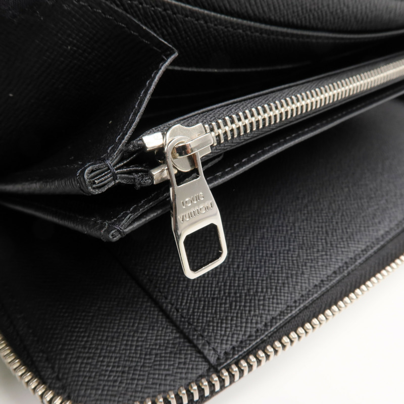 LOUIS VUITTON Damier Graphite Zipper Organizer銀扣長錢包-13