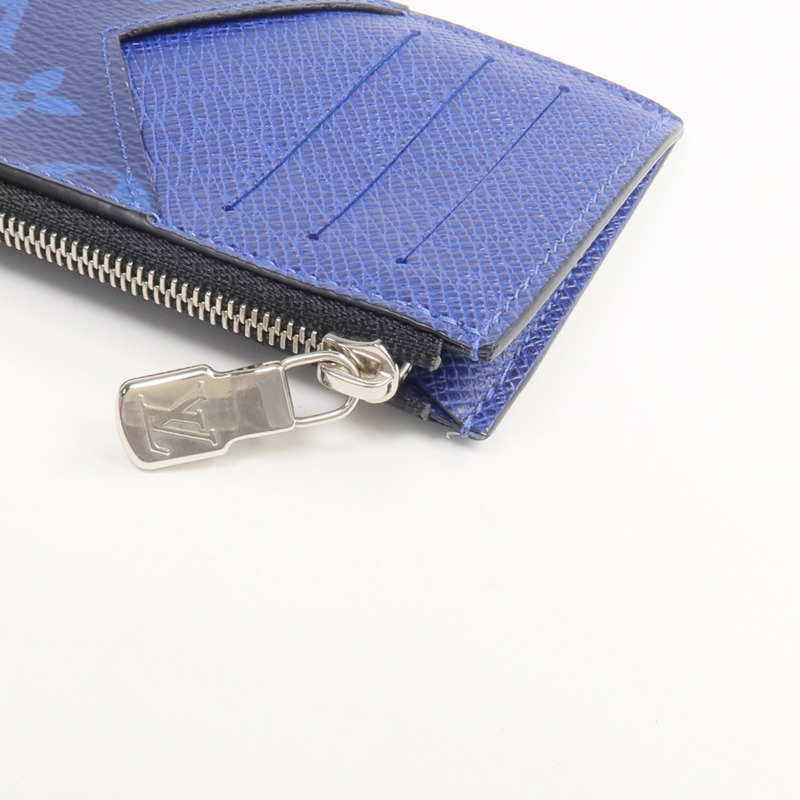 LOUIS VUITTON Taigarama Coin Card Holder銀扣零錢包-9