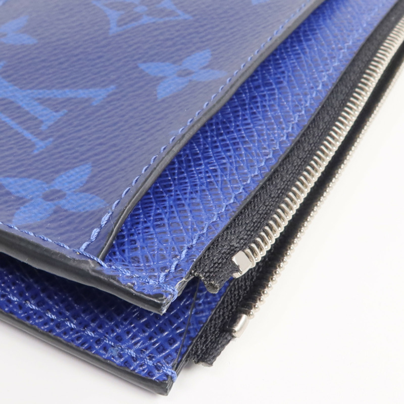 LOUIS VUITTON Taigarama Coin Card Holder銀扣零錢包-13