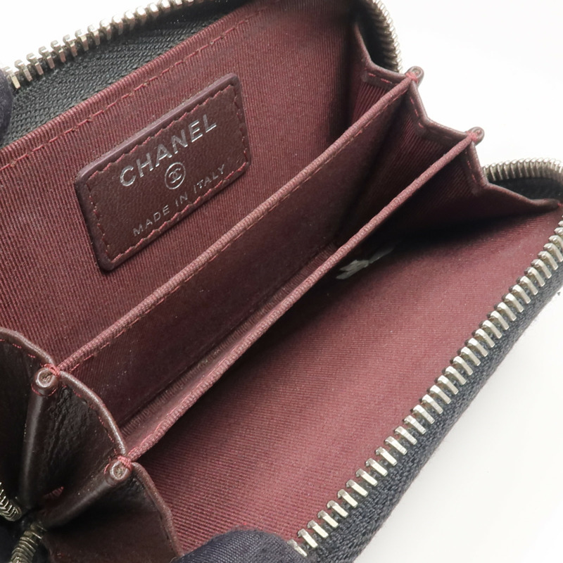 CHANEL 羊皮皮革Coin Purse零錢包-12