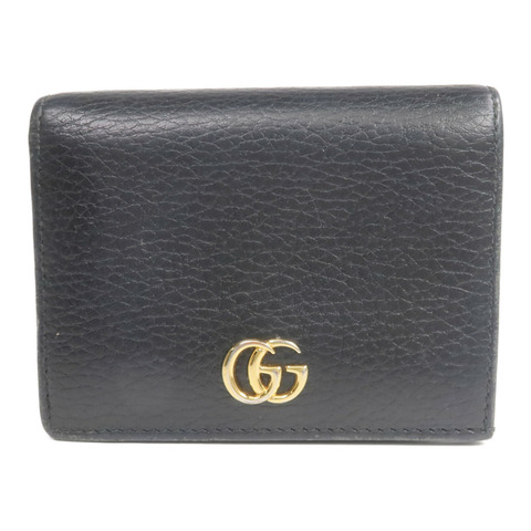 GUCCI 牛皮皮革GG Marmont Wallet金扣錢包
