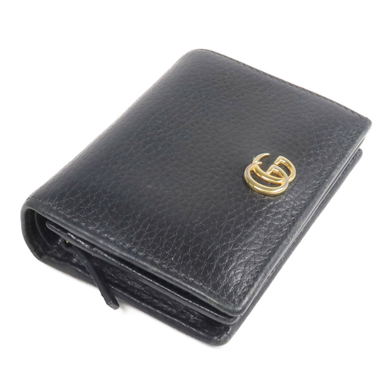 GUCCI 牛皮皮革GG Marmont Wallet金扣錢包-3