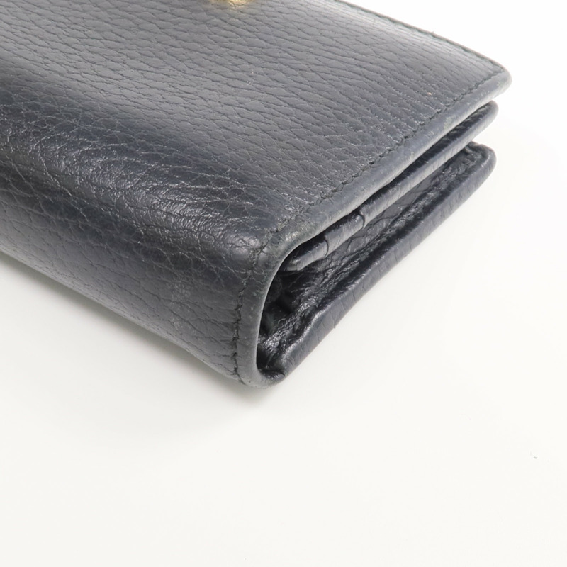 GUCCI 牛皮皮革GG Marmont Wallet金扣錢包-14