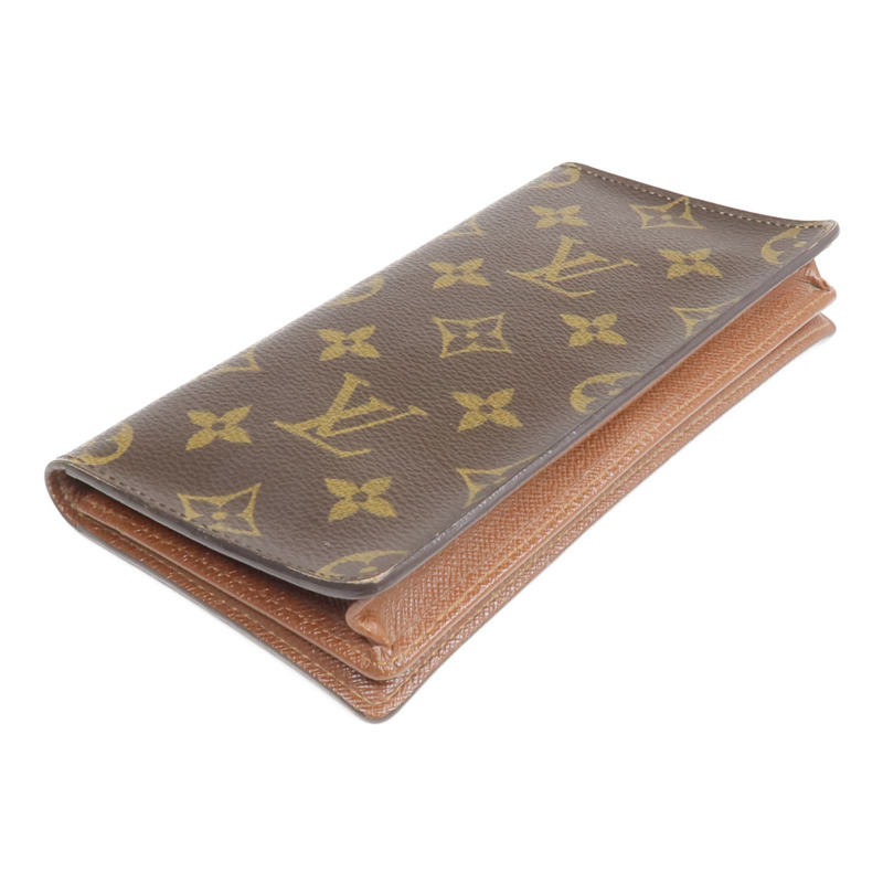 LOUIS VUITTON Monogram Brazza Wallet金扣長錢包-3