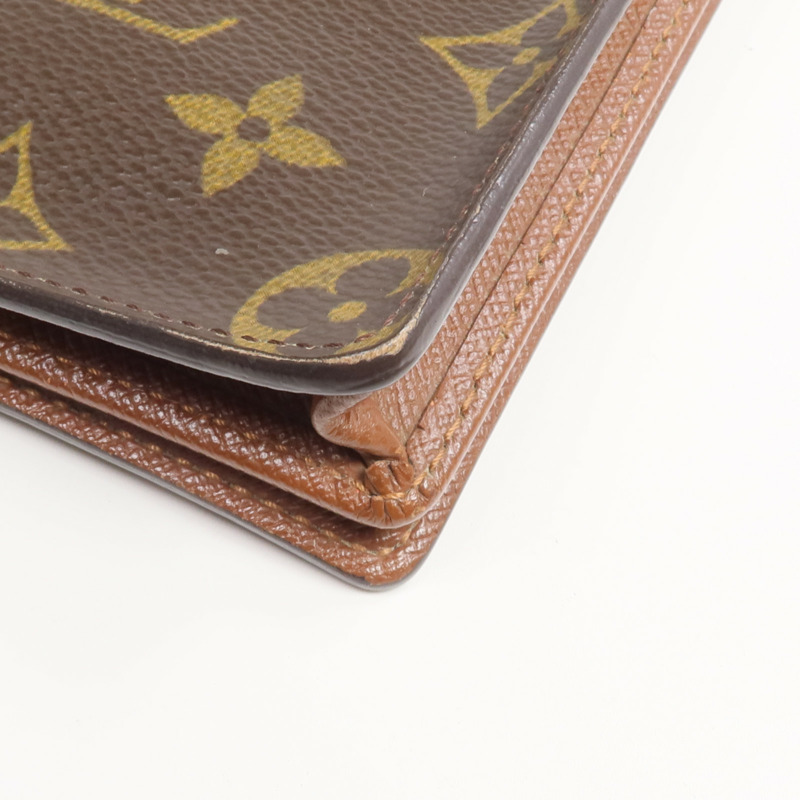 LOUIS VUITTON Monogram Brazza Wallet金扣長錢包-6
