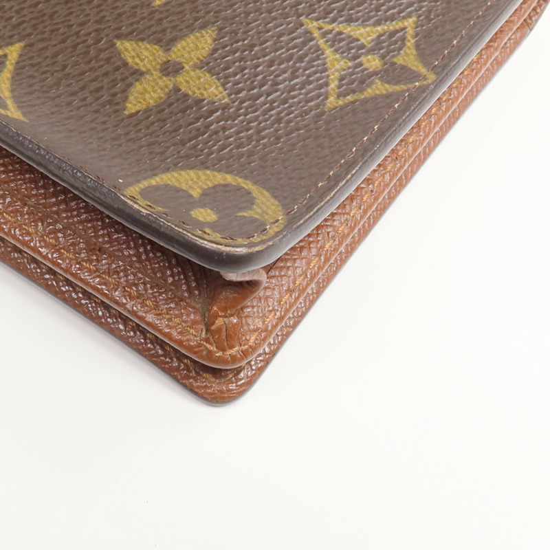LOUIS VUITTON Monogram Brazza Wallet金扣長錢包-7