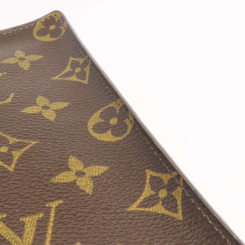 LOUIS VUITTON Monogram Brazza Wallet金扣長錢包-10