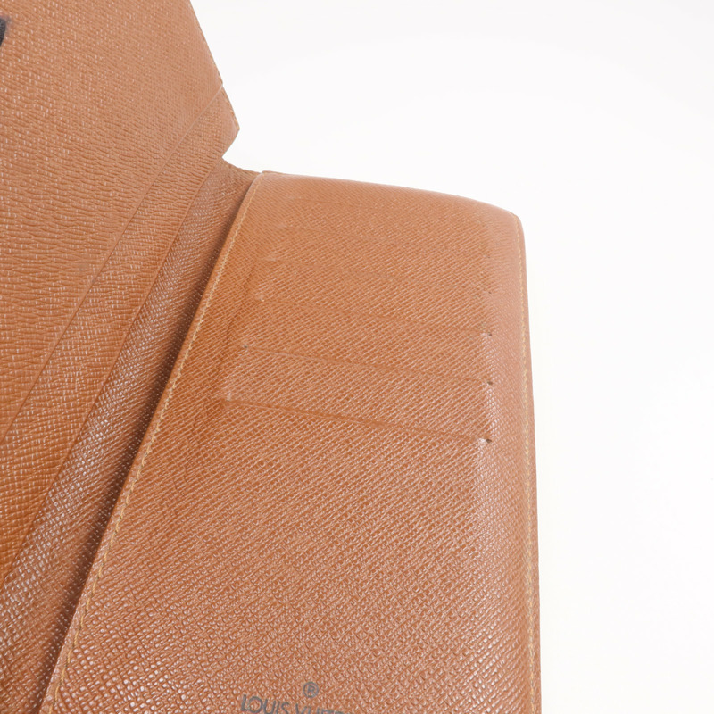 LOUIS VUITTON Monogram Brazza Wallet金扣長錢包-13