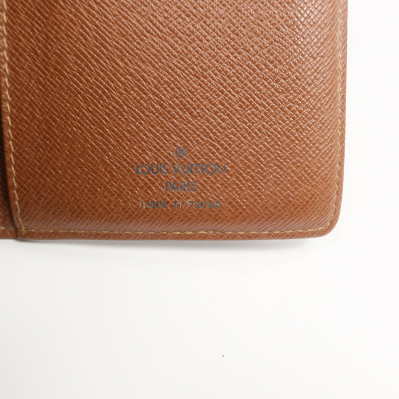 LOUIS VUITTON Monogram Brazza Wallet金扣長錢包-14