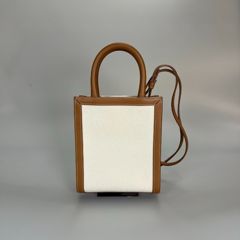 CELINE  焦糖帆布托特包MINI-1