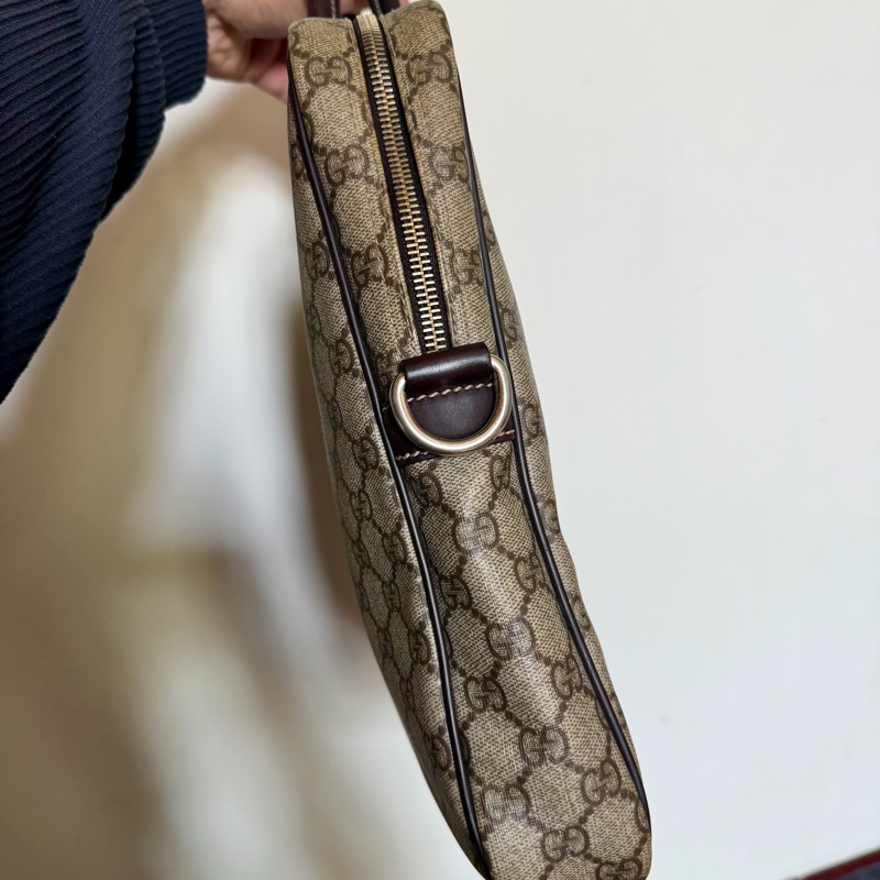 Gucci 經典雙G防水PVC公事包-3