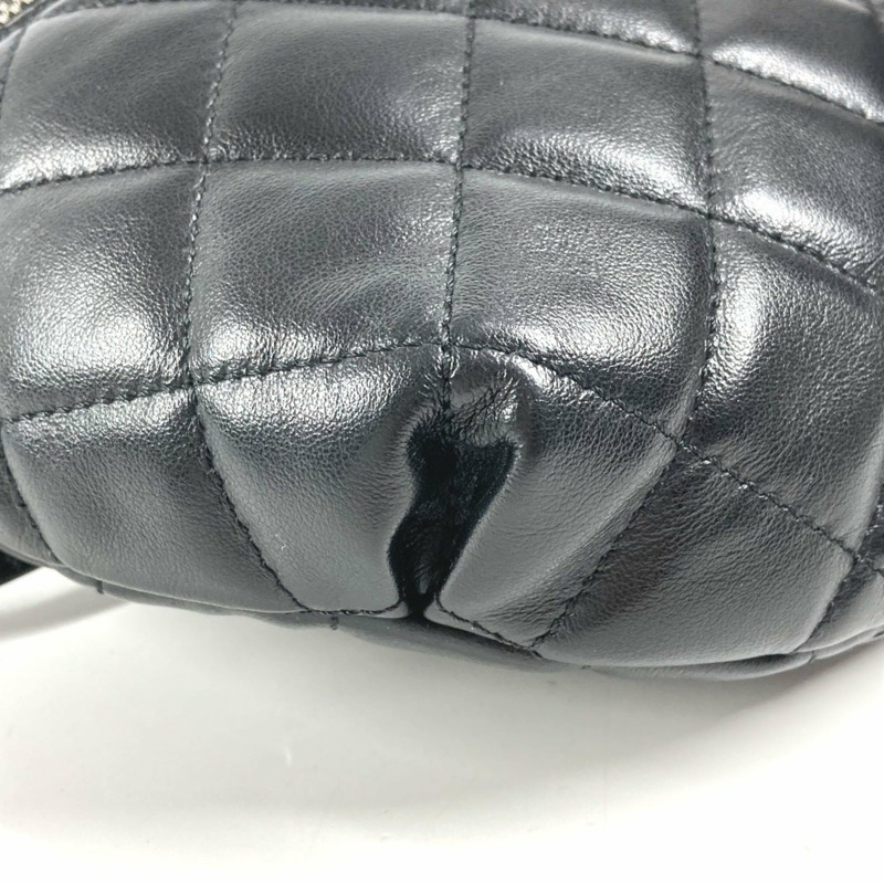 香奈兒 (CHANEL) UNIFORM CC Coco Mark Matelassé 腰包/肩包/斜背包/腰包/皮革女款黑色-6