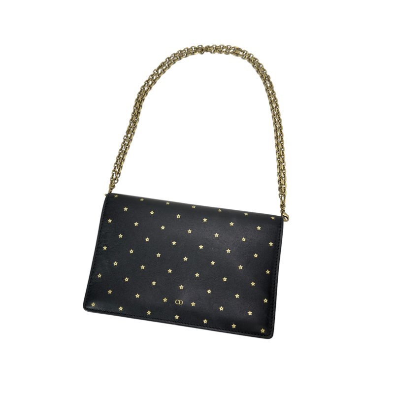 DIOR 幸運五角星 鏈條銀包 斜揹袋-1