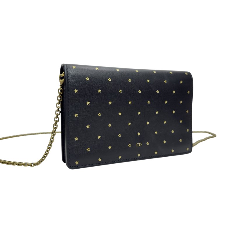 DIOR 幸運五角星 鏈條銀包 斜揹袋-4