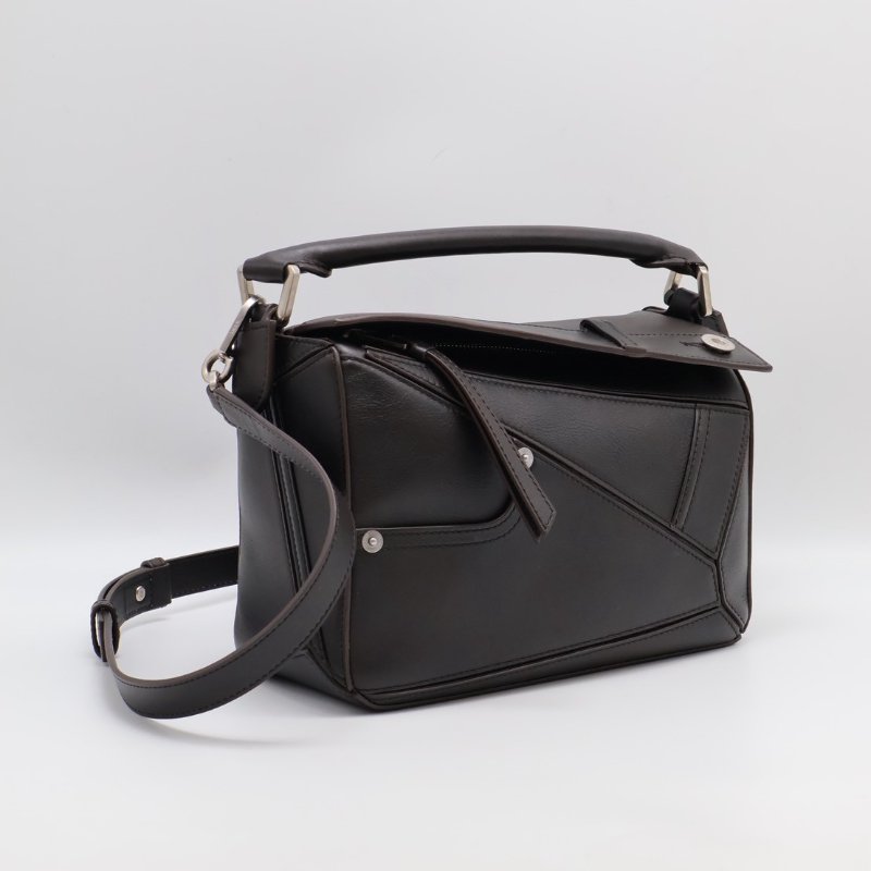 LOEWE Panta pazzle - 小號深咖啡-1