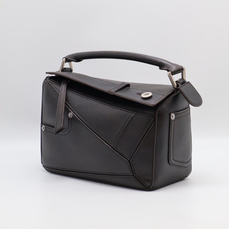 LOEWE Panta pazzle - 小號深咖啡-2