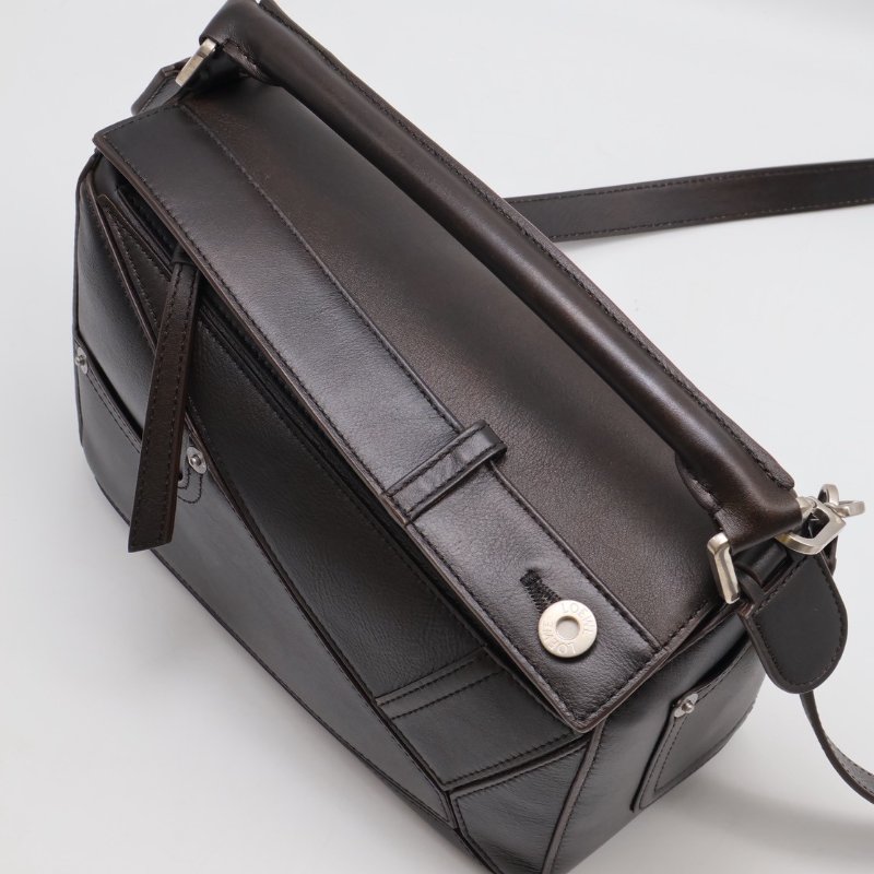 LOEWE Panta pazzle - 小號深咖啡-4