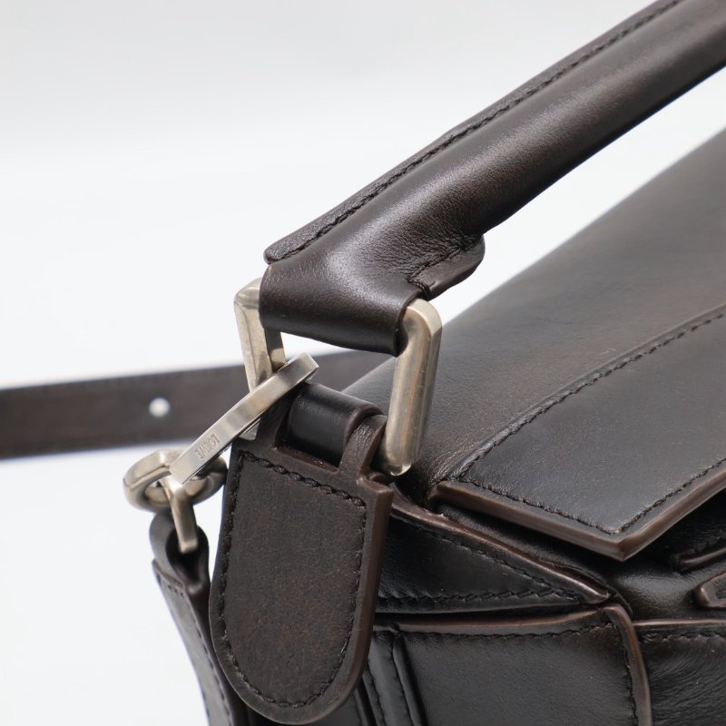 LOEWE Panta pazzle - 小號深咖啡-6