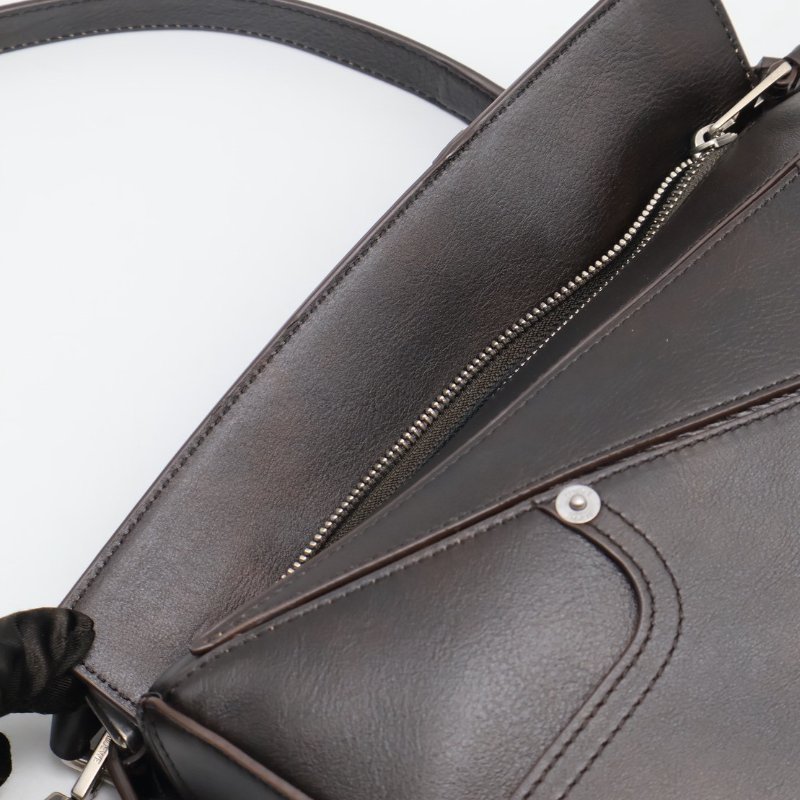 LOEWE Panta pazzle - 小號深咖啡-8