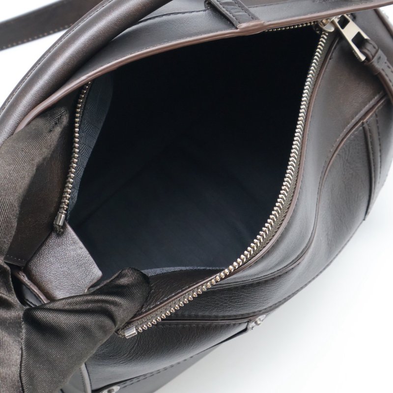 LOEWE Panta pazzle - 小號深咖啡-9