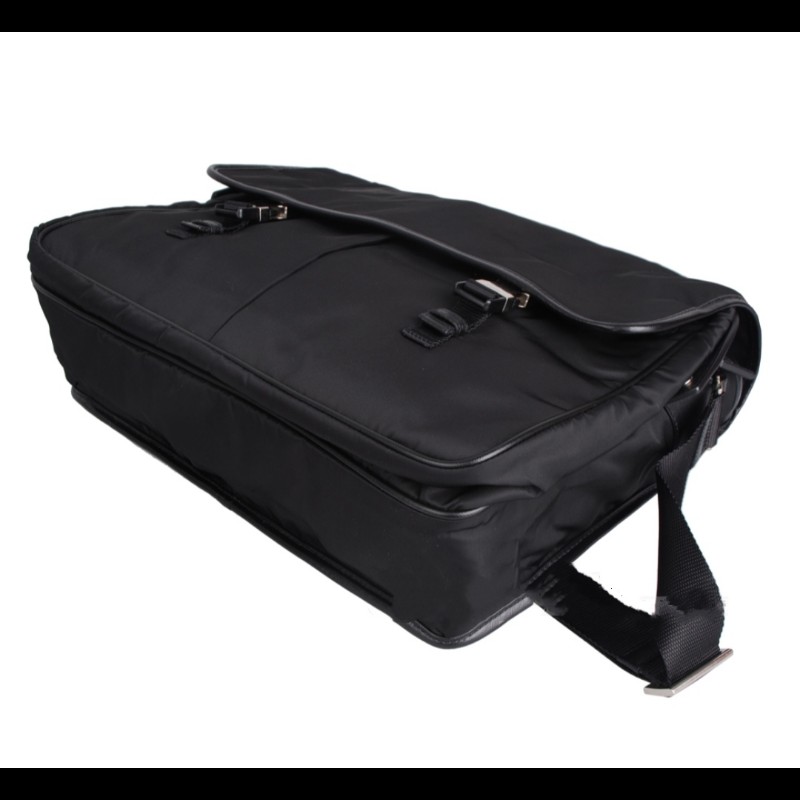 Prada 經典尼龍雙釦式郵差包-4