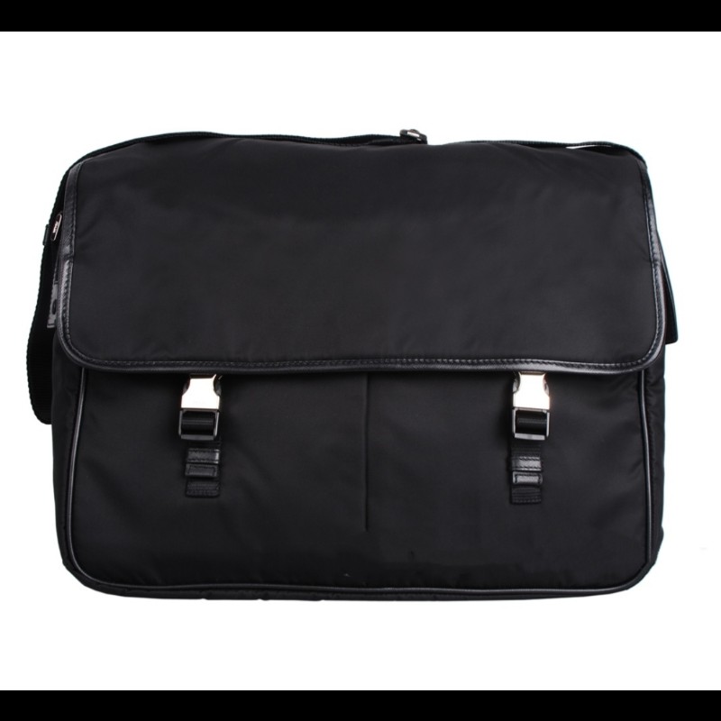 Prada 經典尼龍雙釦式郵差包-5