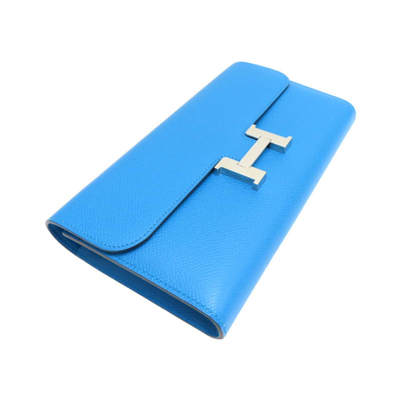 佛羅里達藍 EPSOM牛皮 Constance 長夾 A刻【HERMES 愛馬仕】 H063626CK-2