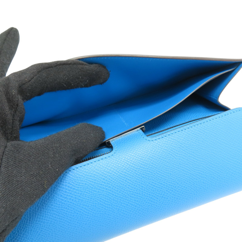 佛羅里達藍 EPSOM牛皮 Constance 長夾 A刻【HERMES 愛馬仕】 H063626CK-8