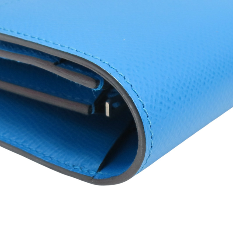 佛羅里達藍 EPSOM牛皮 Constance 長夾 A刻【HERMES 愛馬仕】 H063626CK-12