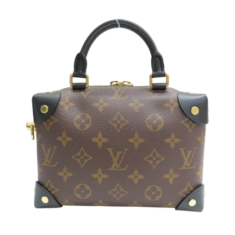 棕色 原花帆布 PETITE MALLE SOUPL 兩用包【LOUIS VUITTON LV 路易威登】 M45571-1