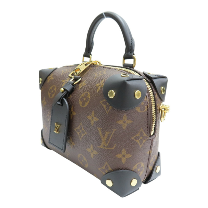 棕色 原花帆布 PETITE MALLE SOUPL 兩用包【LOUIS VUITTON LV 路易威登】 M45571-2