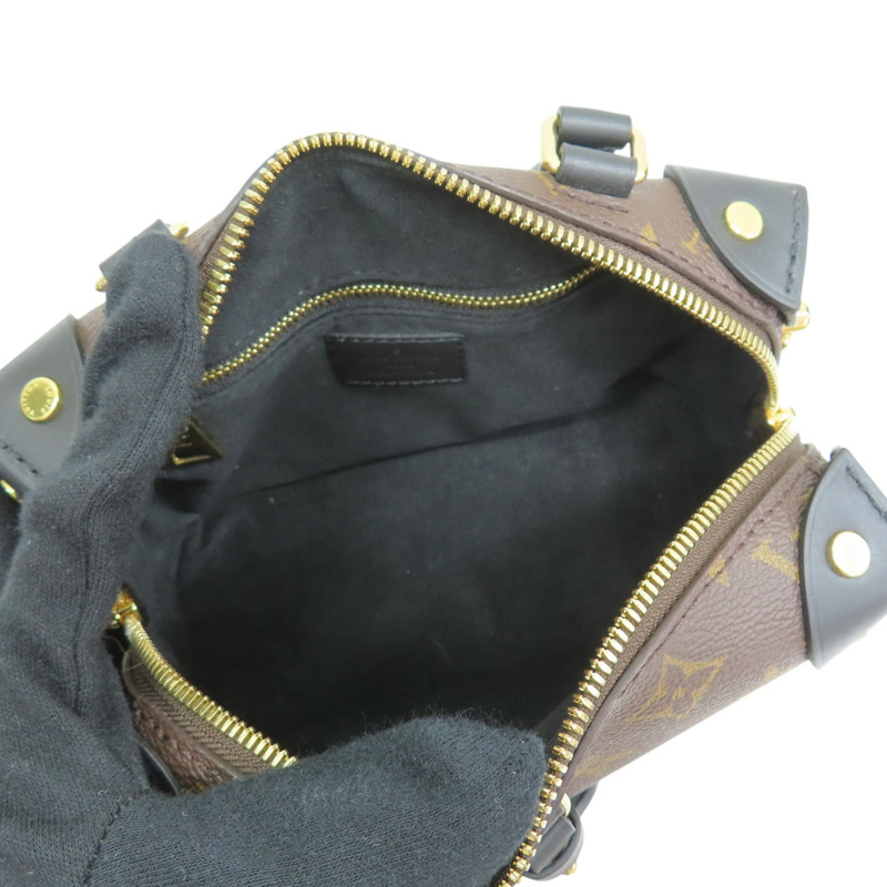 棕色 原花帆布 PETITE MALLE SOUPL 兩用包【LOUIS VUITTON LV 路易威登】 M45571-4