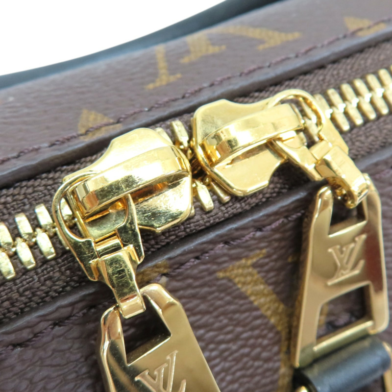 棕色 原花帆布 PETITE MALLE SOUPL 兩用包【LOUIS VUITTON LV 路易威登】 M45571-12